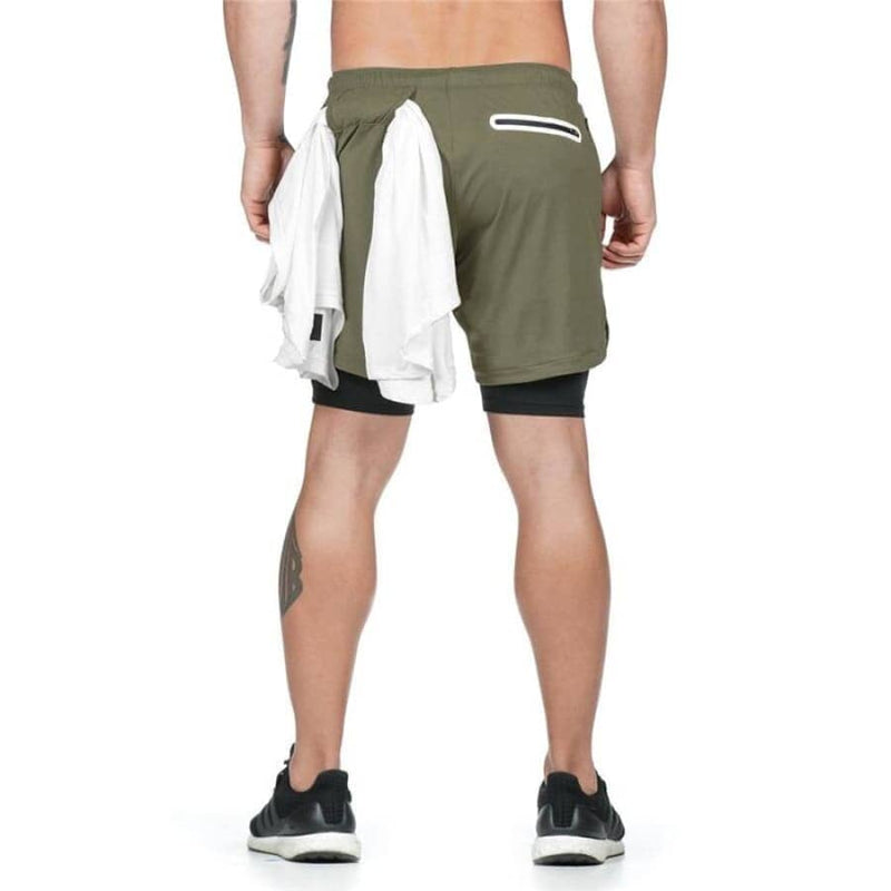 Shorts Para Treino 2 em 1 Esporte Air Effect 673 Direct Ofertas Verde M